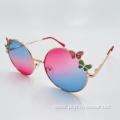 new style Durable kids sunglasses metal frames